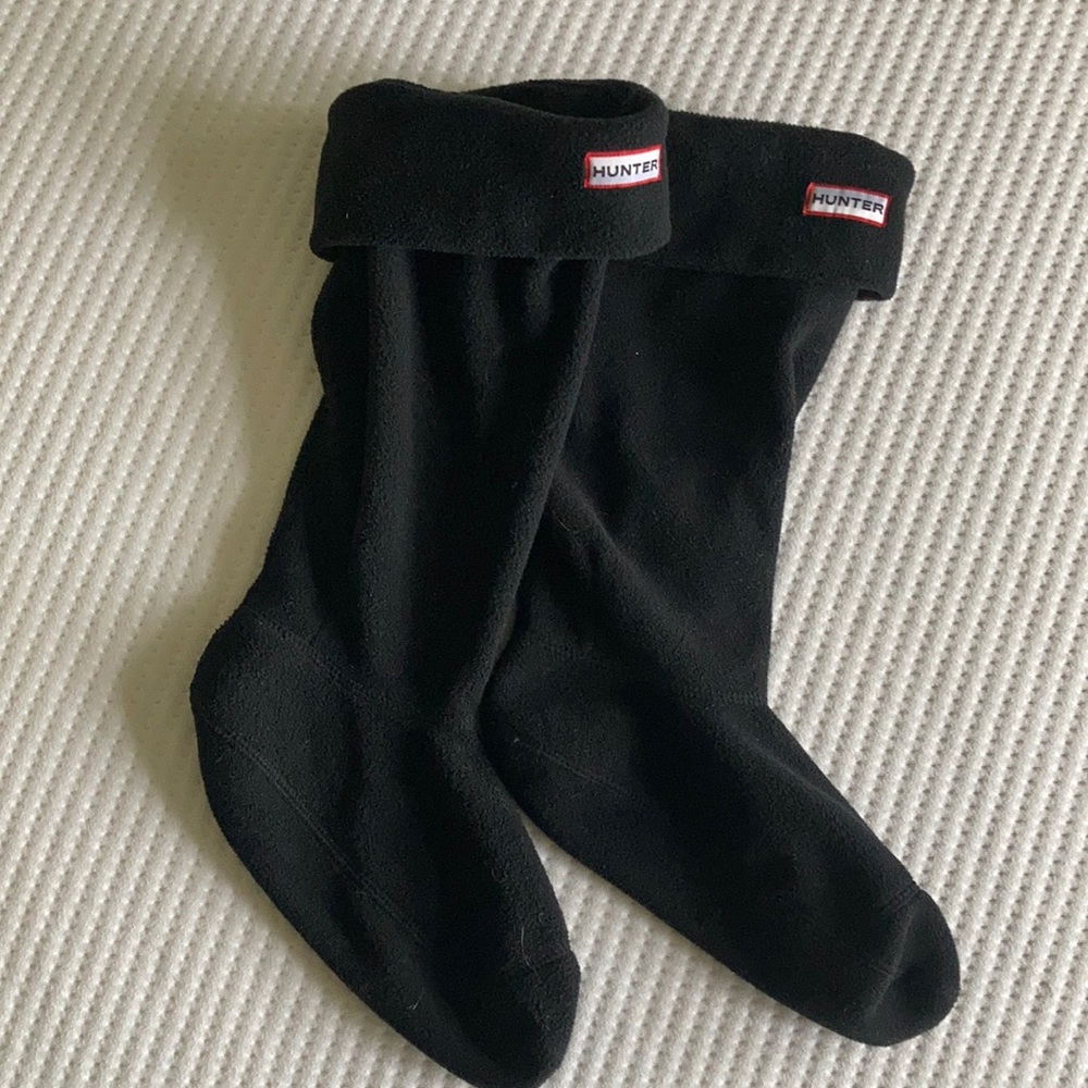 Hunter black fleece tall boot liner